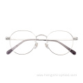 Simple Design Fashion Thin Original Men Glasses Frames Women Metal Leg Eyeglasses